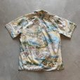 画像2: 【M/L】90s reyn spooner ホノルルマラソン 半袖アロハシャツ 総柄 白■ビンテージ アメリカ古着 ボックス レインスプーナー ビキニタグ