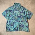 画像8: 【XL/XXL】PENDLETON ボックス 半袖シルクシャツ 青系 総柄■ビンテージ オールド レトロ アメリカ古着 90s/2000s ペンドルトン