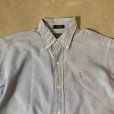 画像3: 【S or Ladies】USA製 Polo Ralph Lauren 半袖ボタンダウンシャツ 青■ビンテージ アメリカ古着 90s ポロラルフローレン ボーイズ
