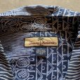 画像5: 【L/XL】TOMMY BAHAMA ボックス 半袖シルクシャツ 青 総柄■ビンテージ オールド アメリカ古着 開襟 トミーバハマ オープンカラー アロハ