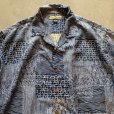 画像3: 【L/XL】TOMMY BAHAMA ボックス 半袖シルクシャツ 青 総柄■ビンテージ オールド アメリカ古着 開襟 トミーバハマ オープンカラー アロハ