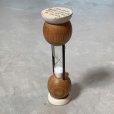 画像4: 【15.2cm】ウッド アワーグラス 砂時計 3分計 木製■ビンテージ アンティーク レトロ アメリカ雑貨 フェイス クッキングタイマー 男女 顔