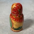 画像4: 【18cm】ロシア モスクワ マトリョーシカ 5Pセット 作家物■ビンテージ オールド インテリア 入れ子 民芸 人形 ドール