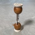画像3: 【15.2cm】ウッド アワーグラス 砂時計 3分計 木製■ビンテージ アンティーク レトロ アメリカ雑貨 フェイス クッキングタイマー 男女 顔
