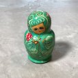 画像3: 【14.5cm】ロシア マトリョーシカ 5Pセット 作家物■ビンテージ オールド インテリア 入れ子 民芸 人形 ドール