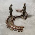 画像4: 【29cm×18cm×13cm】UNKNOWN ハンドメイド メタルアート 鉄道 作業員■ビンテージ アンティーク レトロ アメリカ雑貨 インテリア 人物