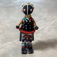 【27cm】Ndebele ンデベレ ドール 人形■南アフリカ 民族 民芸 ビーズ インテリア アフリカン