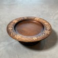 画像1: 【直径 19.8cm】スイス製 REUGE エーデルワイス 木製 回転式オルゴール トレイ■ビンテージ アンティーク レトロ アメリカ雑貨 リュージュ (1)