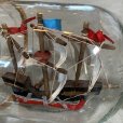 画像3: 【31cm】昭和レトロ ボトルシップ 1ガロン ウイスキー空瓶■ビンテージ アンティーク 雑貨 インテリア マリン 船 帆船