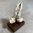 画像3: 【25.5cm】修復有り セラミック プレイングハンズ オブジェ■ビンテージ アンティーク アメリカ雑貨 インテリア 祈り手 キリスト 置物