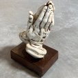 画像7: 【25.5cm】修復有り セラミック プレイングハンズ オブジェ■ビンテージ アンティーク アメリカ雑貨 インテリア 祈り手 キリスト 置物