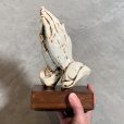 画像10: 【25.5cm】修復有り セラミック プレイングハンズ オブジェ■ビンテージ アンティーク アメリカ雑貨 インテリア 祈り手 キリスト 置物