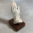 画像2: 【25.5cm】修復有り セラミック プレイングハンズ オブジェ■ビンテージ アンティーク アメリカ雑貨 インテリア 祈り手 キリスト 置物