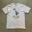 画像1: 【XL】90s USA製 Soft As A Grape ネコ メリーポピンズ プリントTシャツ 白■ビンテージ オールド アメリカ古着 アート 猫 動物 コットン (1)