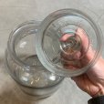 画像3: 【30cm】昭和 ガラス瓶 蓋付き空瓶■ビンテージ アンティーク 雑貨 骨董 レトロ インテリア 駄菓子 キャンディ 気泡ガラス ボトル