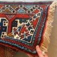 画像4: 【60cm×82cm】デッドストック トルコ トライバルラグ ウールカーペット 総柄■インテリア マット エスニック 中東 絨毯 未使用 No.1