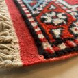 画像4: 【59cm×100cm】デッドストック トルコ トライバルラグ ウールカーペット 総柄■インテリア マット エスニック 中東 絨毯 未使用 No.2