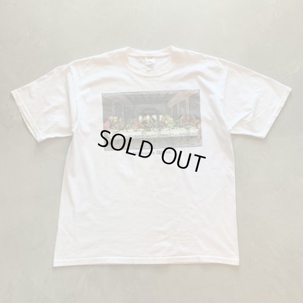 画像1: 【XL】Women's Work「最後の晩餐」モチーフ プリントTシャツ 白■ビンテージ アメリカ古着 フルーツオブザルーム コットン アート
