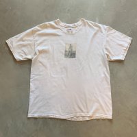 【XL】Hanes フォトプリントTシャツ 白■ビンテージ オールド アメリカ古着 90s ヘインズ オールコットン 動物 ミリタリー