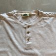 画像2: 【L/XL】TIMBER TRAIL 半袖 ヘンリーネックTシャツ ライトグレー 無地■ビンテージ オールド アメリカ古着 インナーウェア