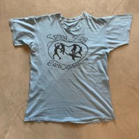 【M】70s Spring Fling Arts Festival プリントTシャツ 水色■ビンテージ オールド アメリカ古着 シングルステッチ オールコットン アート