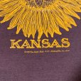 画像3: 【L/XL】80s USA製 JERZEES ヒマワリ プリントTシャツ ブラウン 茶色■ビンテージ オールド アメリカ古着 ラッセル 花柄 アート