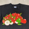 画像2: 【L】90s カナダ製 GILDAN リンゴ プリントTシャツ ブラック 黒■ビンテージ オールド アメリカ古着 ギルダン オールコットン