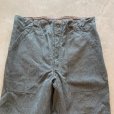 画像2: 【W40】スイス軍 グリーンデニム ワーク オーバーパンツ■ビンテージ オールド ヨーロッパ古着 ユーロミリタリー ベイカーパンツ No.5