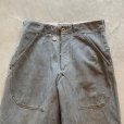 画像2: 【W32】スイス軍 グリーンデニム ワーク オーバーパンツ■ビンテージ ヨーロッパ古着 ユーロミリタリー ベイカー メタルボタン 50s No.7