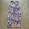 画像1: 【Free W30〜W40】ZUBAZ ウエストゴム イージーパンツ タイガーストライプ ゼブラ 総柄■ビンテージ アメリカ古着 90s ズバズ No.5 (1)