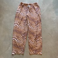 【Free W30〜W40】ZUBAZ ウエストゴム イージーパンツ タイガーストライプ 総柄■ビンテージ オールド アメリカ古着 90s ズバズ No.2