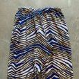 画像8: 【Free W28〜W38】ZUBAZ ウエストゴム イージーパンツ タイガーストライプ 総柄 白青黄■ビンテージ アメリカ古着 90s ズバズ No.7