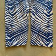 画像9: 【Free W26〜W36】ZUBAZ ウエストゴム イージーパンツ タイガーストライプ ゼブラ 総柄 白青■ビンテージ アメリカ古着 90s ズバズ No.6