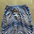 画像8: 【Free W26〜W36】ZUBAZ ウエストゴム イージーパンツ タイガーストライプ ゼブラ 総柄 白青■ビンテージ アメリカ古着 90s ズバズ No.6
