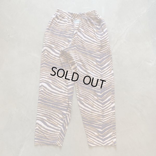 画像1: 【Free W26〜W36】ZUBAZ ウエストゴム イージーパンツ タイガーストライプ 総柄■ビンテージ オールド アメリカ古着 90s ズバズ No.4