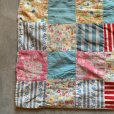 画像3: 【46cm×53cm】ハンドメイド パッチワーク 敷物■ビンテージ アンティーク インテリア アメリカ雑貨 ランチョンマット キルト 50s