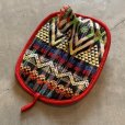 画像2: 【20cm×16.5cm】グアテマラ ニワトリモチーフ 鍋つかみ■ビンテージ アンティーク インテリア キッチン雑貨 エスニック ハンドメイド
