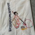 画像2: 【70cm×70cm】「WEDNESDAY」ネイティブアメリカン 刺繍入り フィードサック テーブルナプキン■ビンテージ アンティーク アメリカ雑貨