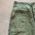 画像2: 【W33】60s-70s 米軍 コットン ベイカーパンツ ショーツ オリーブ■ビンテージ アメリカ古着 ミリタリー カットオフ ショートパンツ