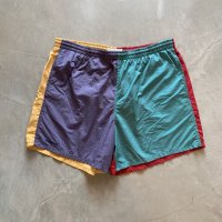 【M W32〜W36】90s BANANA REPUBLIC スウィムショーツ ショートパンツ クレイジーパターン■ビンテージ アメリカ古着 バナナリパブリック