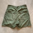 画像8: 【W33】60s-70s 米軍 コットン ベイカーパンツ ショーツ オリーブ■ビンテージ アメリカ古着 ミリタリー カットオフ ショートパンツ
