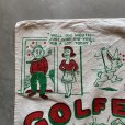 画像2: 【57cm×40cm】「GOLFER'S」コットン タペストリー■ビンテージ アンティーク アメリカ雑貨 ゴルフ インテリア
