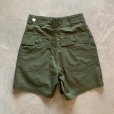 画像6: 【W26相当】80s デッドストック ベイカーパンツ ショーツ ショートパンツ オリーブ■ビンテージ アメリカ古着 レディース ミリタリー