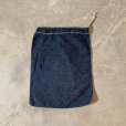 画像1: 【43cm×33cm】UNKNOWN ヴィンテージデニムバッグ 巾着 濃紺■ビンテージ オールド アメリカ古着 ハンドメイド ランドリー (1)