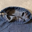画像8: 【43cm×33cm】UNKNOWN ヴィンテージデニムバッグ 巾着 濃紺■ビンテージ オールド アメリカ古着 ハンドメイド ランドリー