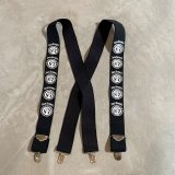 【Free】JACK DANIEL'S ジャックダニエル サスペンダー ブラック 黒■ビンテージ オールド アメリカ古着 ウイスキー 企業