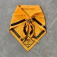 画像1: 【Free】CUB SCOUTS カブスカウト ネッカチーフ バンダナ 黄色■ビンテージ アンティーク アメリカ雑貨 ボーイスカウト スカーフ (1)