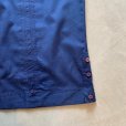 画像8: 【M/L】Haband 刺繍入り 半袖キューバシャツ ネイビー 紺■ビンテージ オールド レトロ アメリカ古着 ボックス 綿ポリ 4ポケット