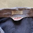 画像3: 【M/L】〜60s Amberley 半袖シャツ ギンガムチェック切替■ビンテージ アメリカ古着 ボックス デザイン オープンカラー 開襟