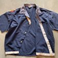 画像6: 【M/L】〜60s Amberley 半袖シャツ ギンガムチェック切替■ビンテージ アメリカ古着 ボックス デザイン オープンカラー 開襟